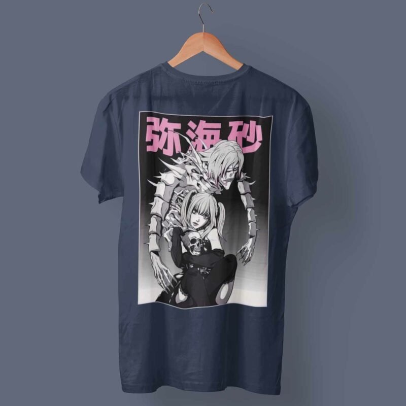 Misa Death Note Anime Navy T-shirt