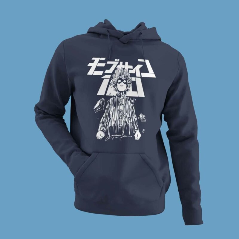 Mob Psycho 100 Shigeo Kageyama Navy hoodie