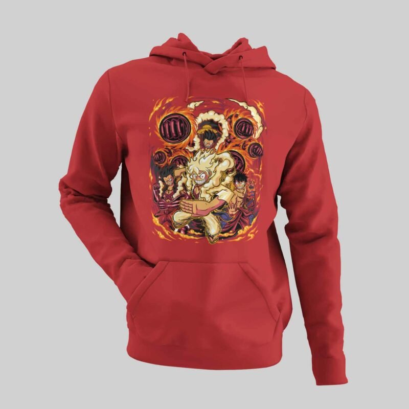 Cool One Piece Red Hoodie