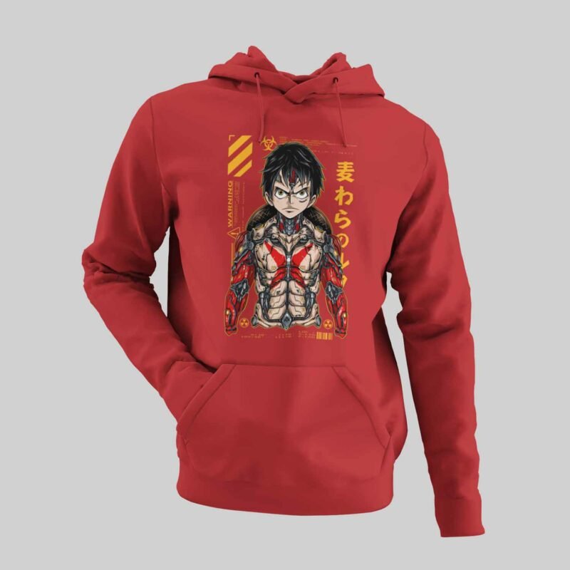 One Piece Luffy Red Hoodie