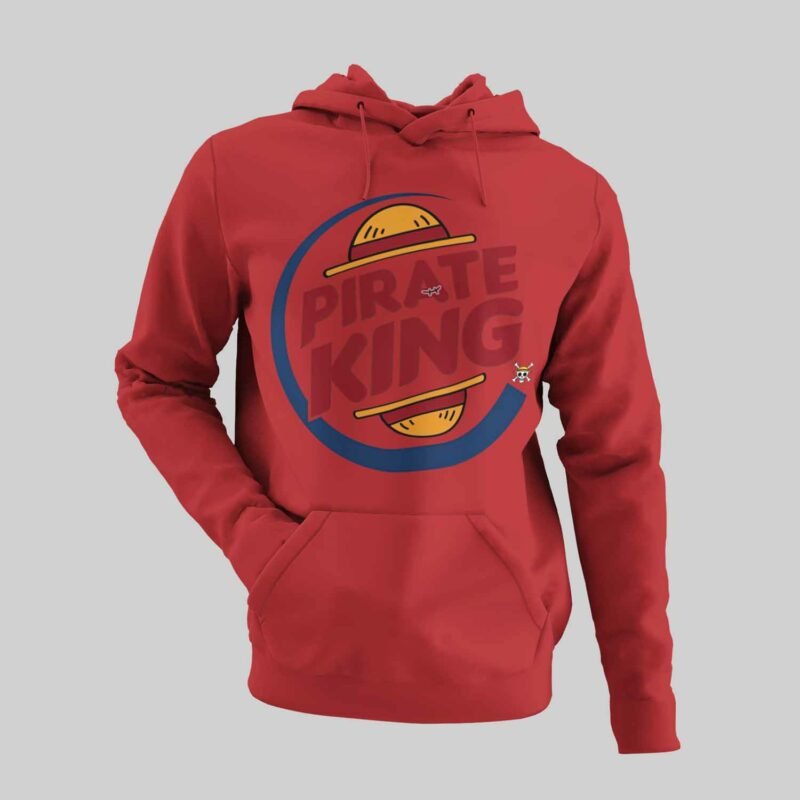 One Piece Pirate King Red Hoodie
