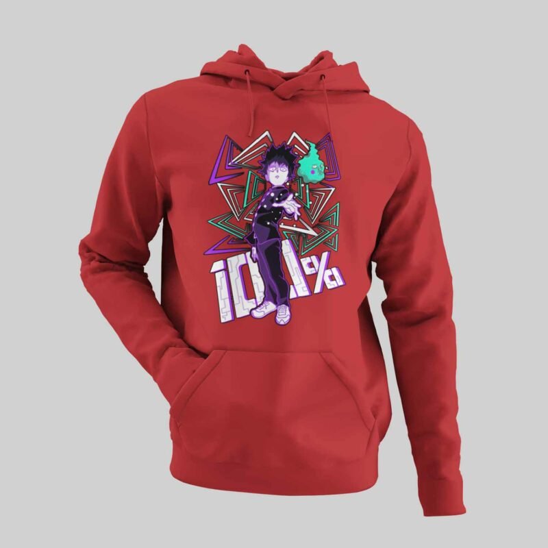 Shigeo Mob Psycho 100 Red Hoodie