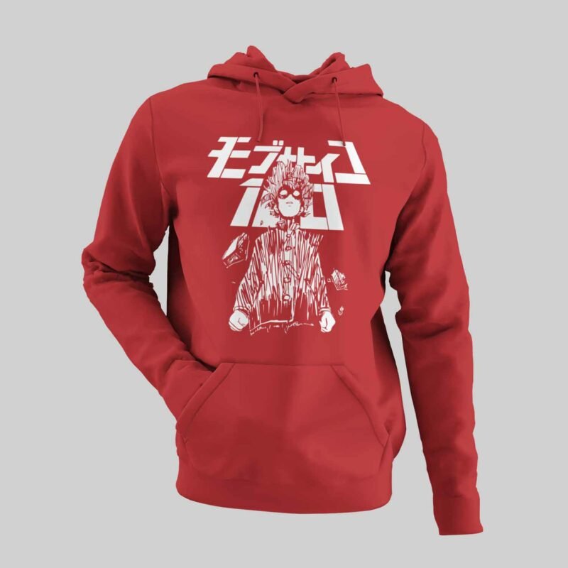 Mob Psycho 100 Shigeo Kageyama Red hoodie