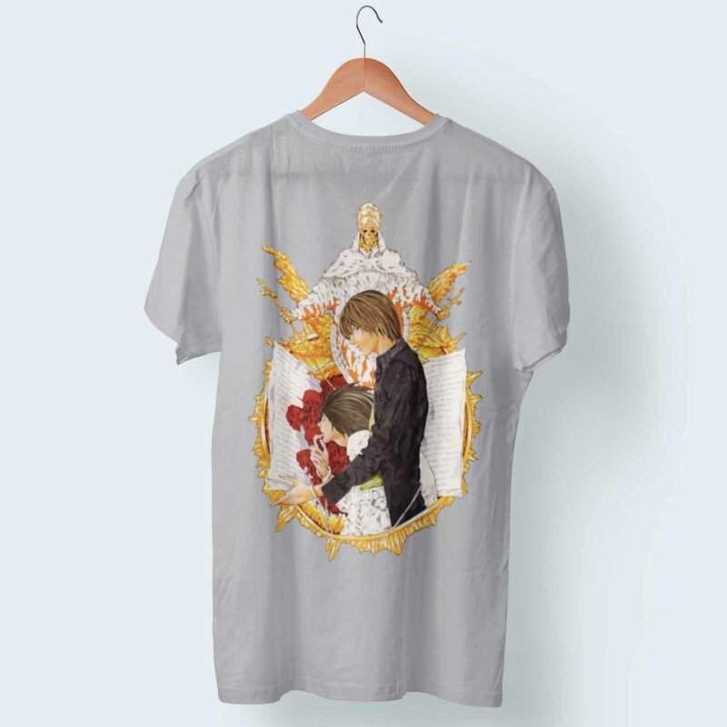 Game of Notes Death Note Anime Sports Grey T-shirt