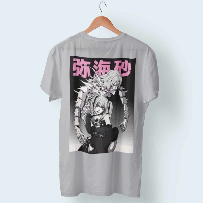 Misa Death Note Anime Sports Grey T-shirt