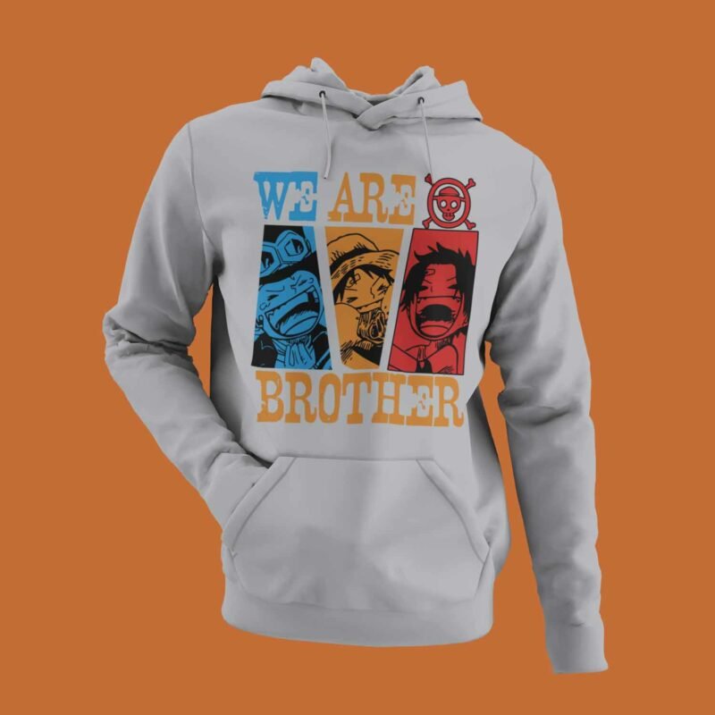 We are Brothers One Piece Sports Grey Hoodie