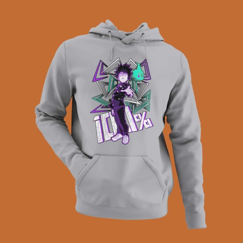 Shigeo Mob Psycho 100 Sports Grey Hoodie