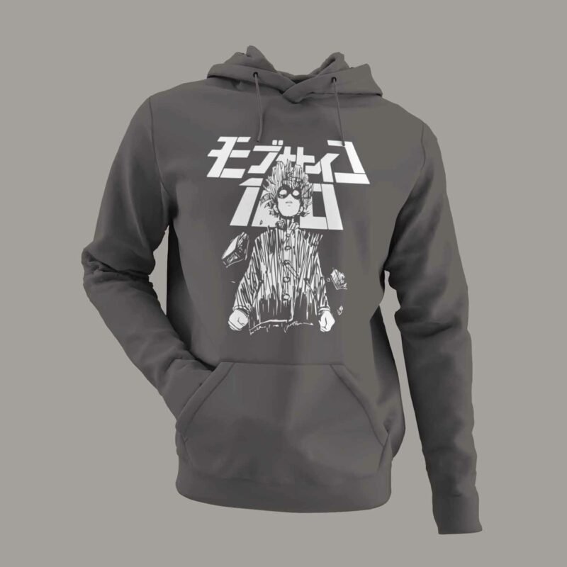 Mob Psycho 100 Shigeo Kageyama charcaol hoodie