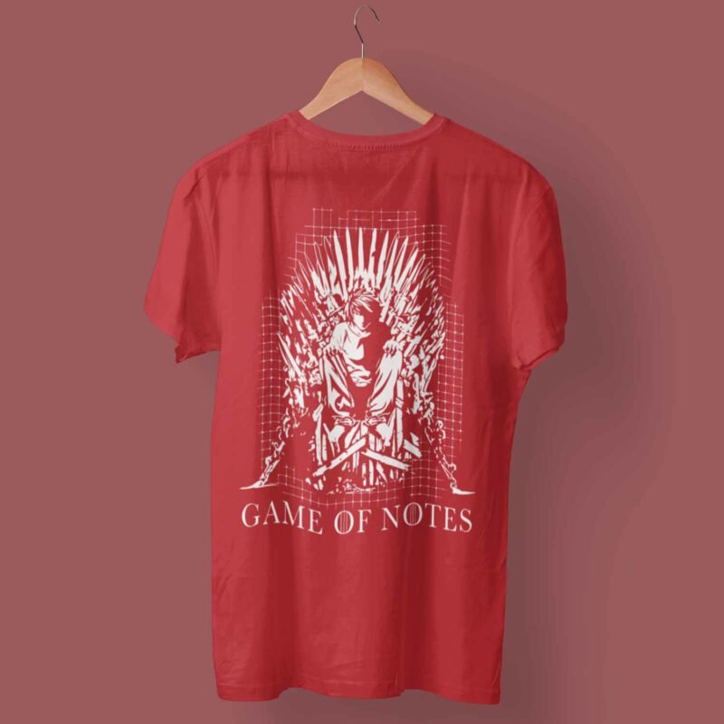 Game of Notes Death Note red T-shirt