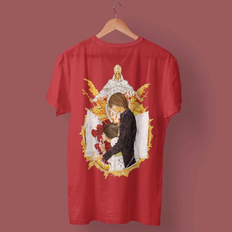 Game of Notes Death Note Anime red T-shirt