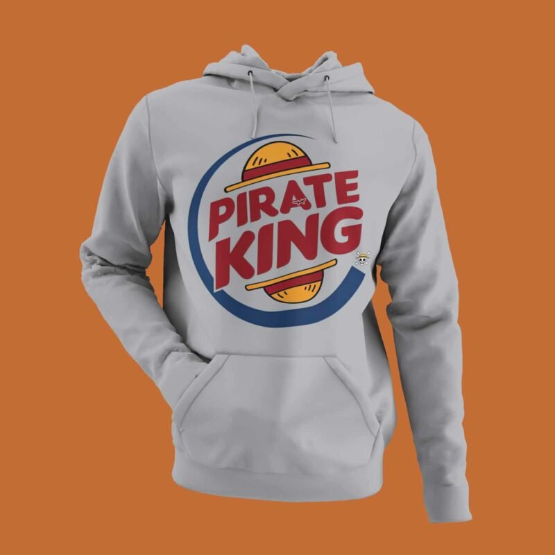 One Piece Pirate King sport Grey Hoodie