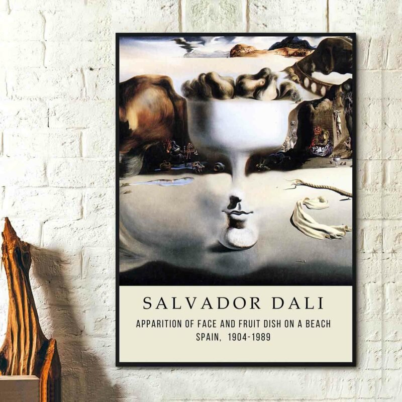Salvador Dali - Apparition of Face and Fruit Dish on a Beach Poster