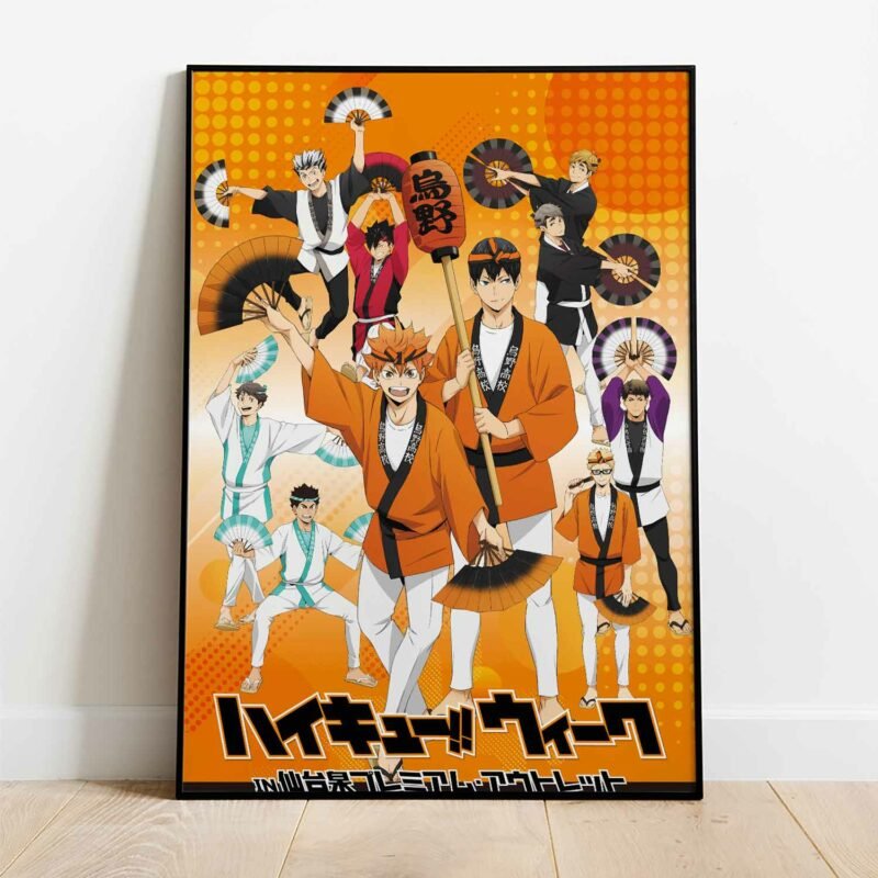 Haikyuu Volleyball Team Anime Poster