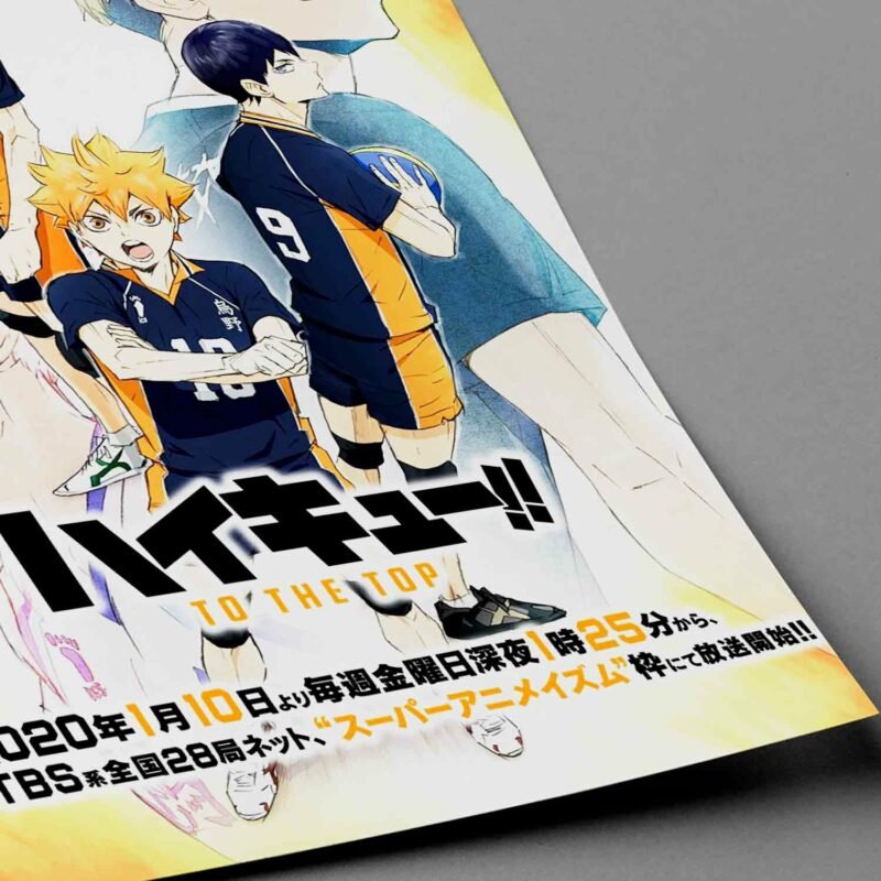 Haikyuu Season 4 Anime closeup Poster