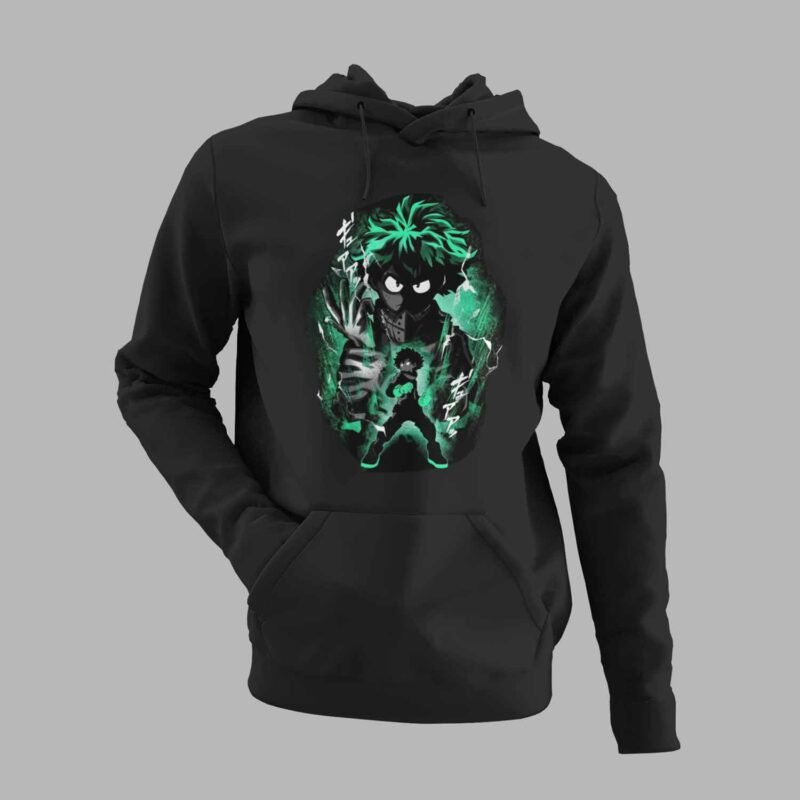 Izuku Midoriya My Hero Academia Black Hoodie