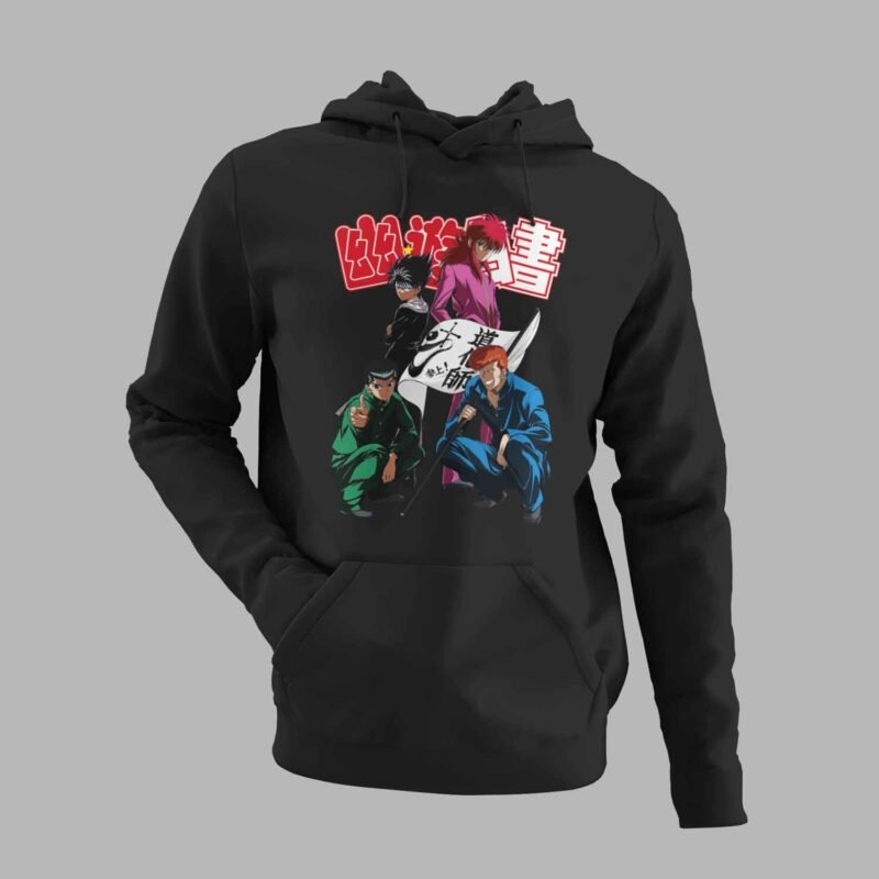 YuYu Hakusho Black Custom Hoodie