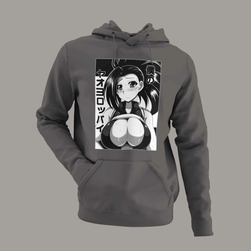 Momo Yaoyorozu Charcaol Hoodie