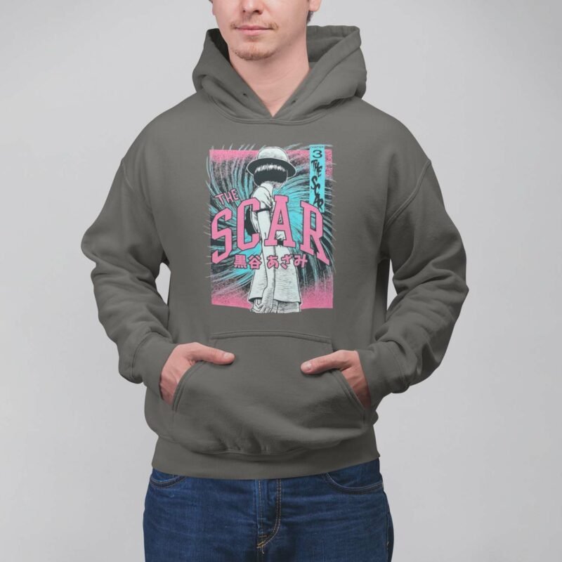 Junji Ito The Scar Manga Charcaol Hoodie