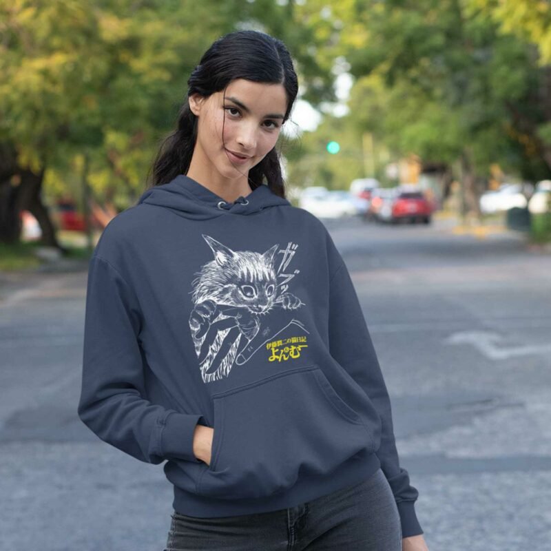 Junji Ito Cat Diary Bite Manga Female Hoodie