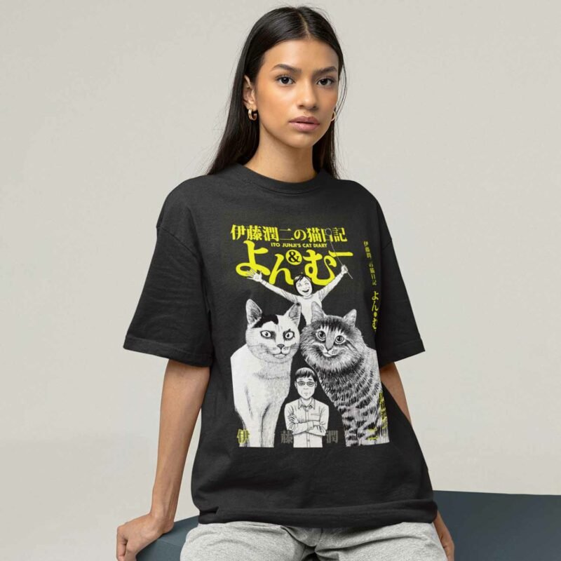 Cat Diary Junji Ito Manga Female Shirt