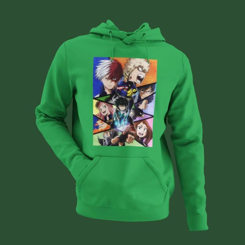 My Hero Academia Group Irish Green Hoodie