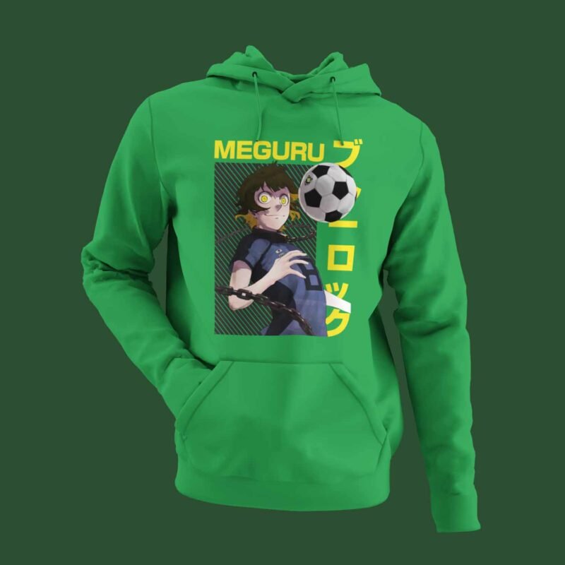 Meguru Bachira Blue Lock Irish green Hoodie