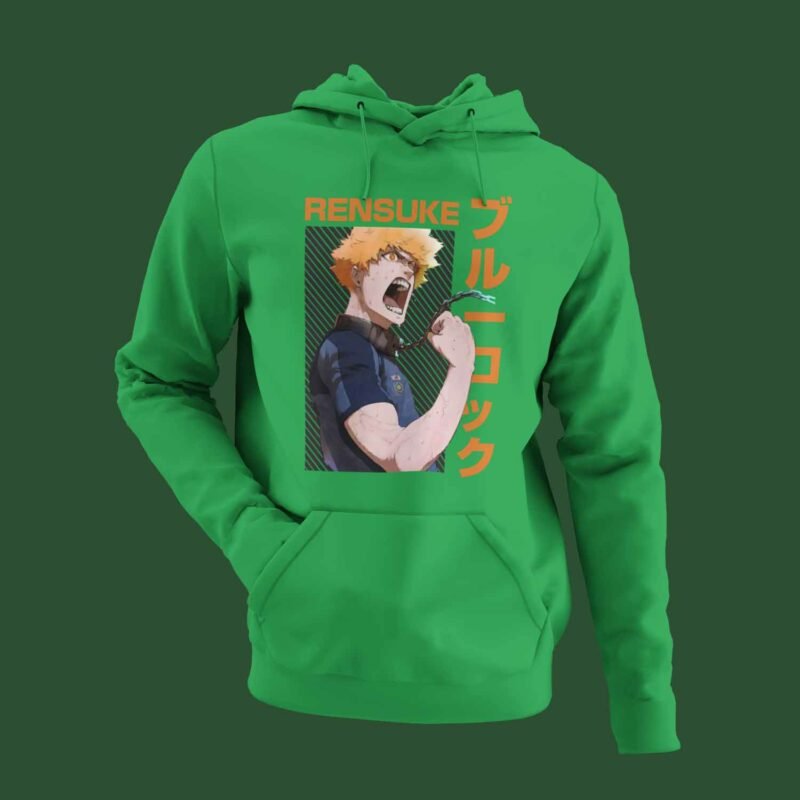 Rensuke Kunigami Blue Lock Irish green Hoodie