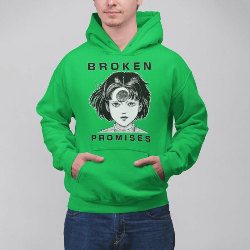 Broken Promises Junji Ito Manga Irish green Hoodie