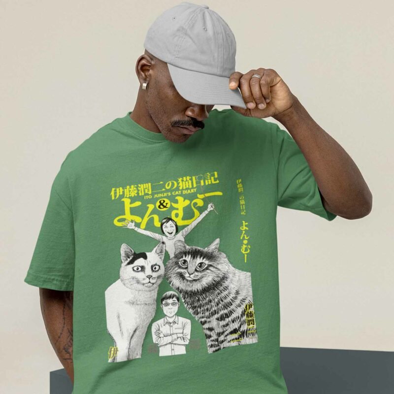 Cat Diary Junji Ito Manga Irish green Shirt