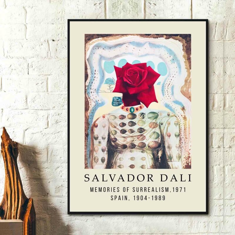 Salvador Dali Memories of Surrealism, 1971 Vintage Poster