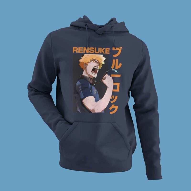 Rensuke Kunigami Blue Lock Navy Hoodie