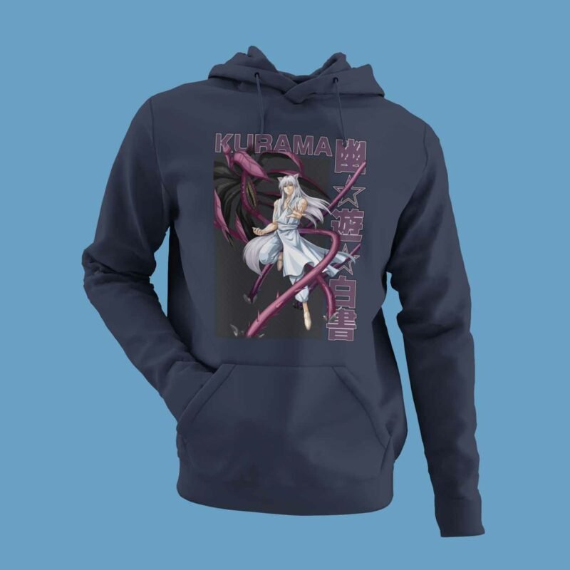 Kurama Yu Yu Hakusho Navy Anime Hoodie