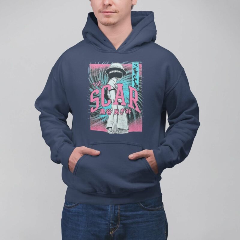 Junji Ito The Scar Manga Navy Hoodie