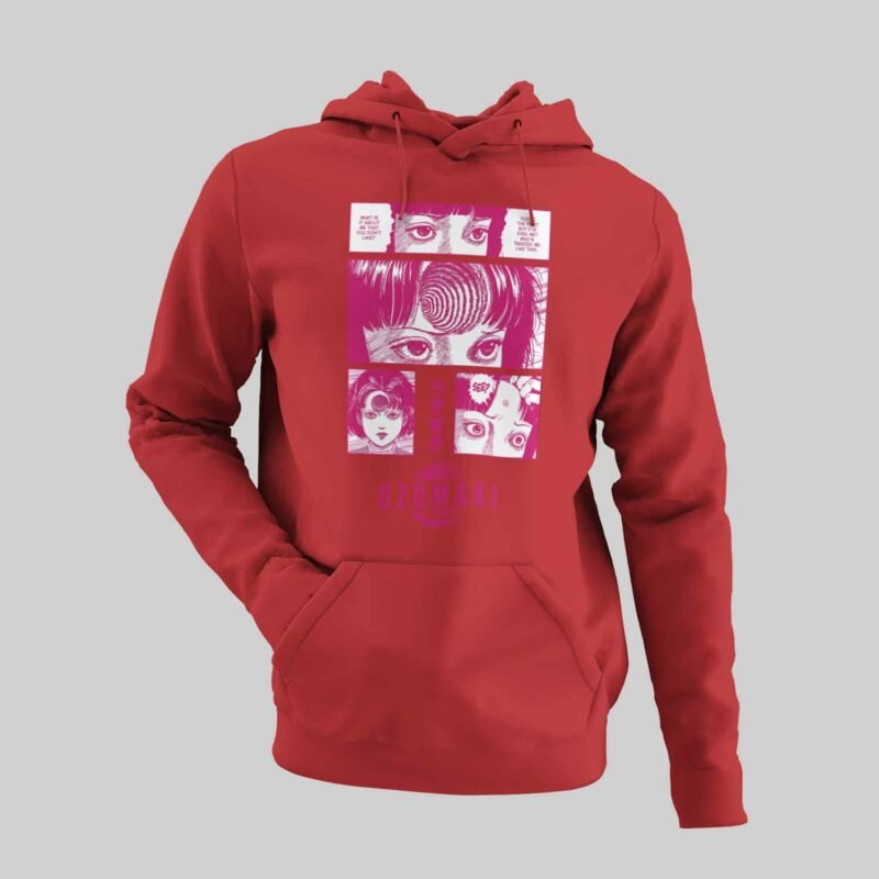 Uzumaki Chapter 3 The Scar Junji Ito Red Hoodie