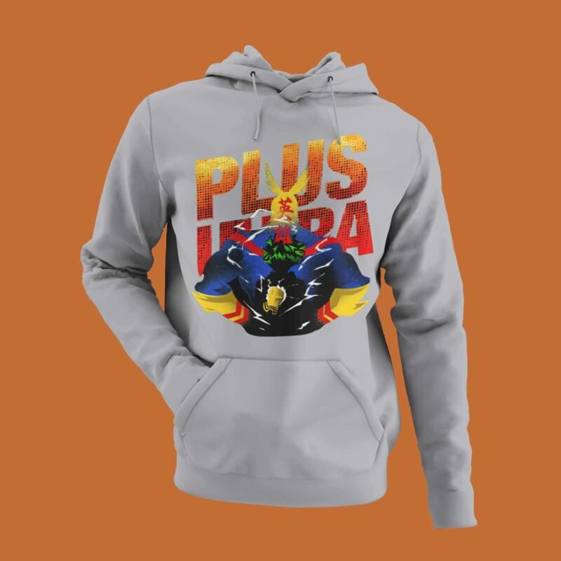 All Might My Hero Academia Sports Grey Hoodie