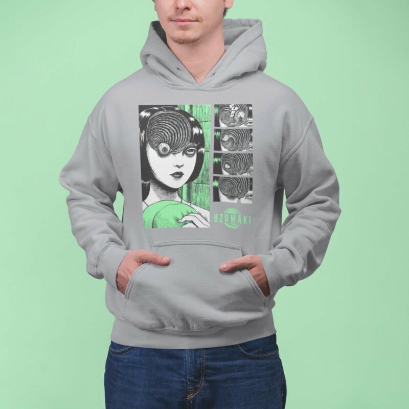 Junji Ito Tomie Pullover Sports Grey Hoodie