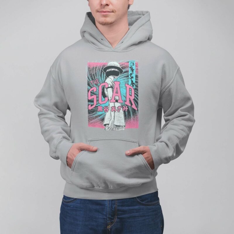 Junji Ito The Scar Manga Sports Grey Hoodie