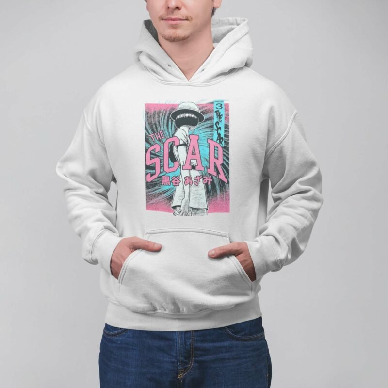 Junji Ito The Scar Manga White Hoodie