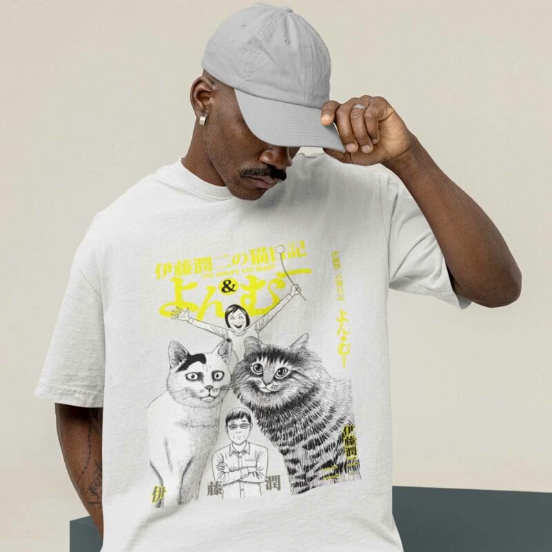 Cat Diary Junji Ito Manga White Shirt