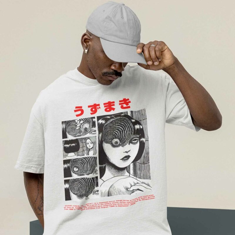 Uzumaki Junji Ito Manga White Shirt