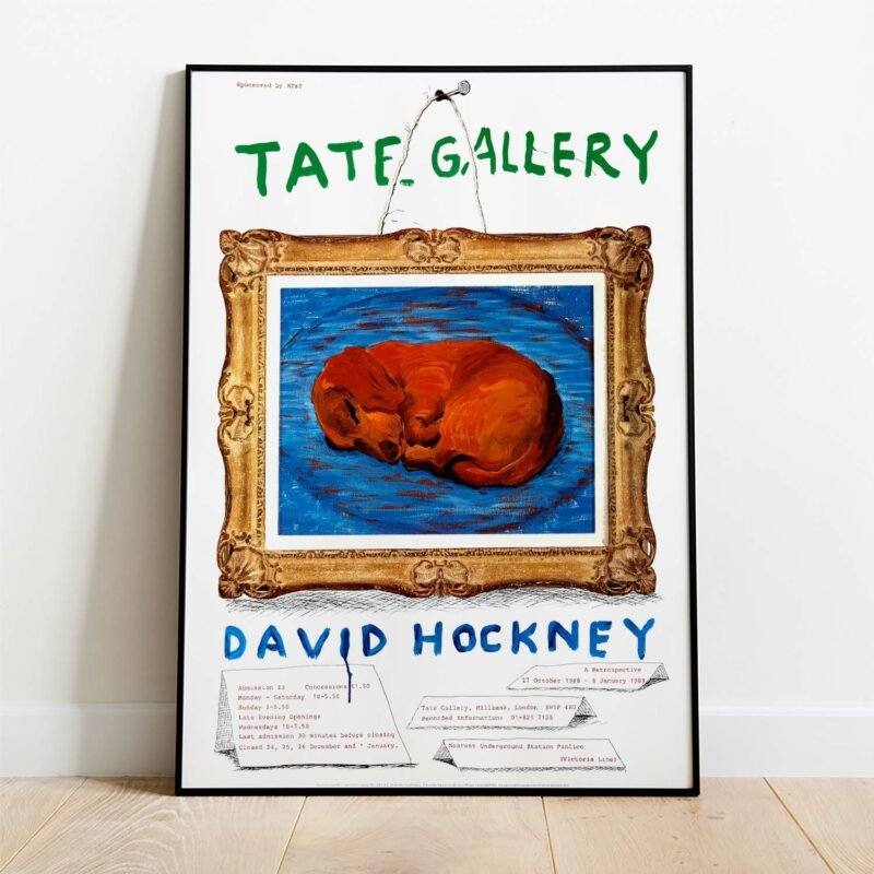 David Hockney 1988 Vintage Poster