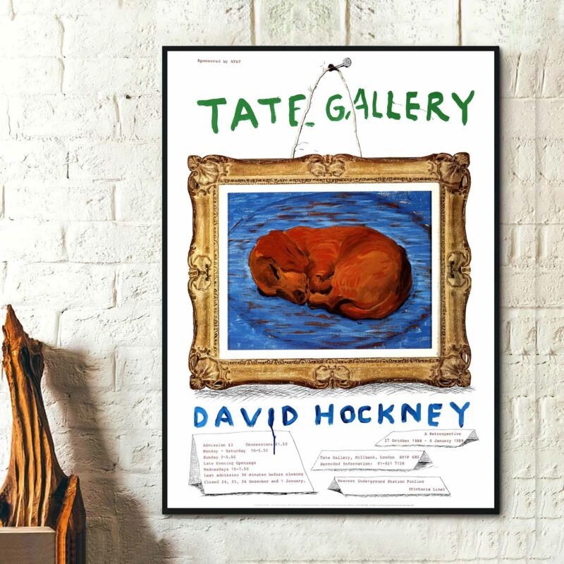 David Hockney 1988 Vintage Painting