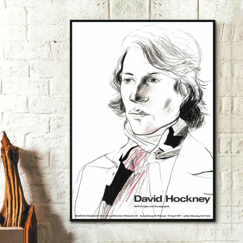 David Hockney Drawings and Prints (Peter with Scarf), 1977 Painting