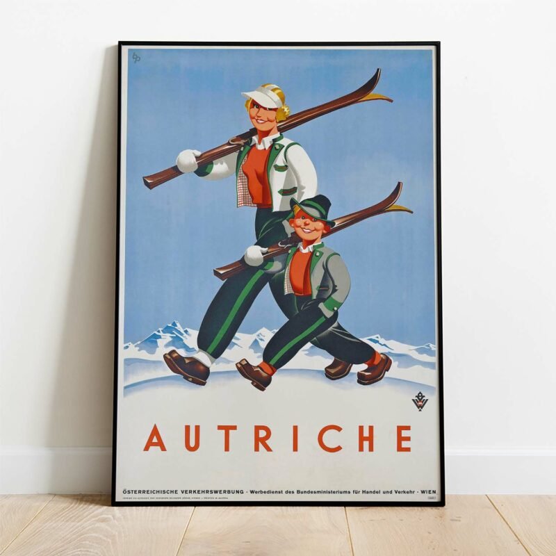 Osterreich Vintage Poster Austria c. 1947 Posters