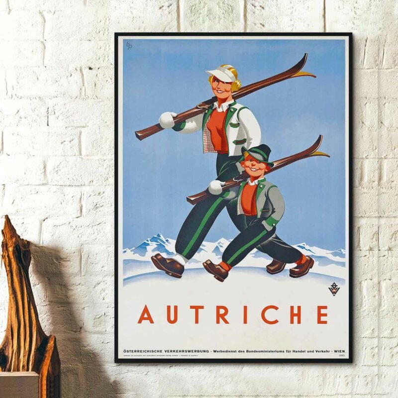 Osterreich Vintage Poster Austria c. 1947 Poster