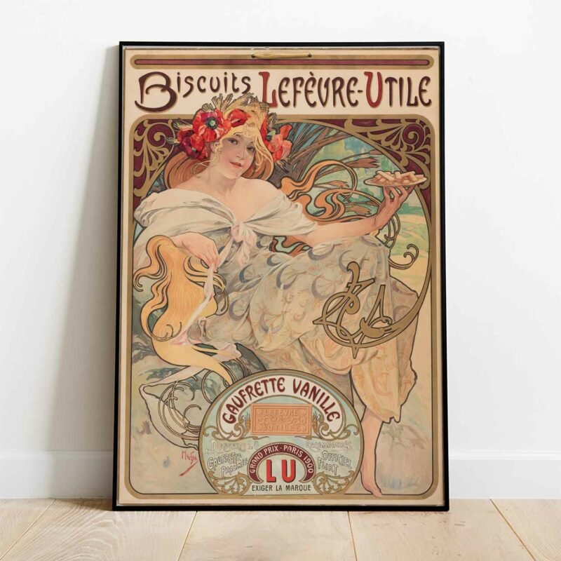 Affiche gaufrettes vanille 1900 Poster