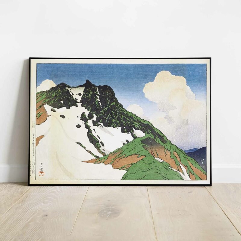 Asahi Peak Seen from Mt. Hakuba 1924 Poster