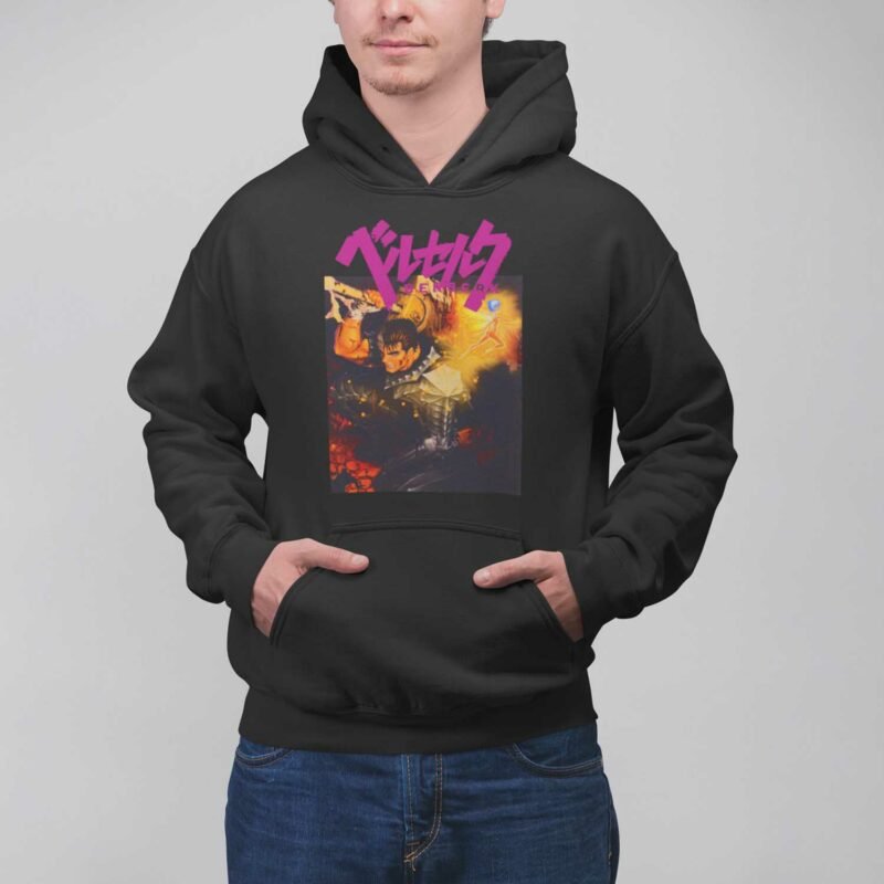 Berserk Guts Dragon Slayer Graphic Black Pullover