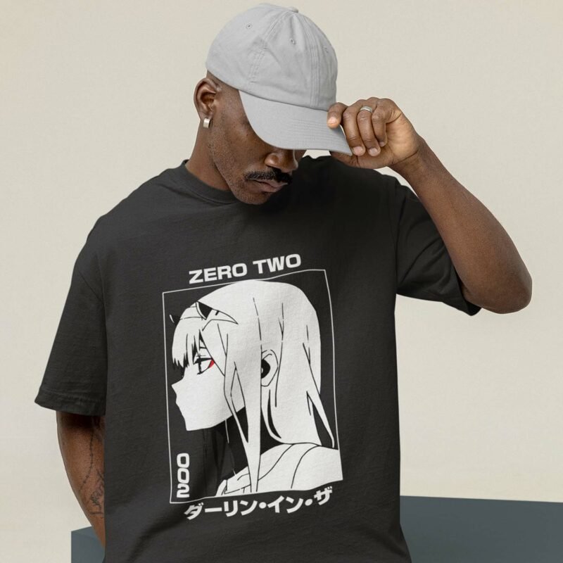 Darling In The Franxx Zero Two Black T-Shirt
