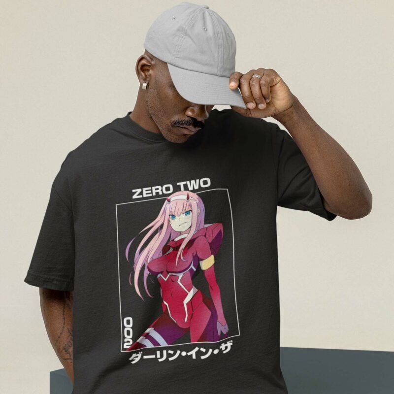 Zero Two Darling In The Franxx Black T-Shirt